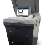 ES&S DS300 ballot scanner with white background
